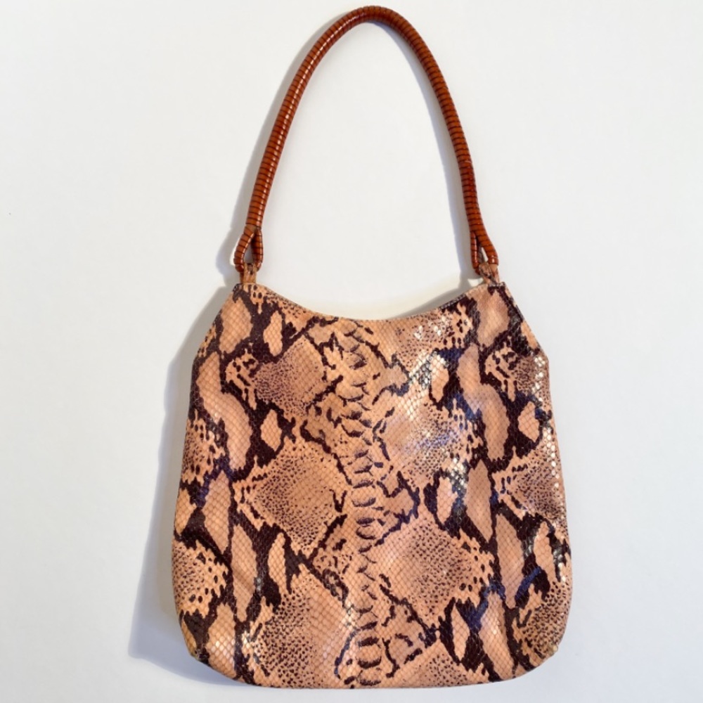 Vintage Genuine Python Shoulder Bag Purse